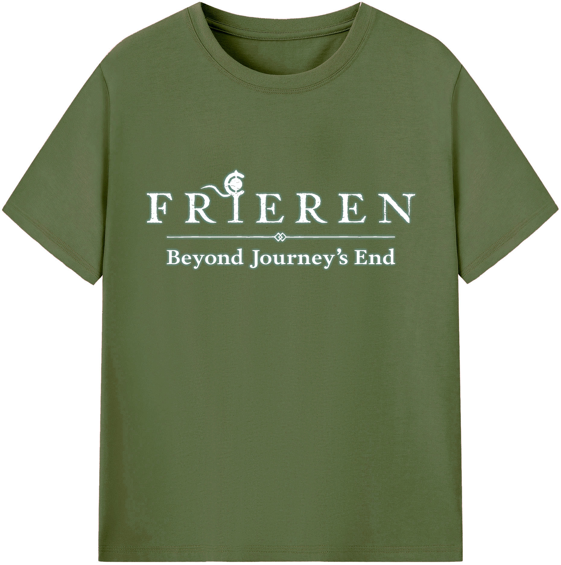 （画像用） 葬送のフリーレン Frieren 綿100％半袖Tシャツ（フロントプリント）